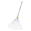 Grass rake, a perfect tool for sweeping leaves on flat ground, lawn iron claws, a farm tool, a retractable rake ruler, and a leaf rake Item Picture